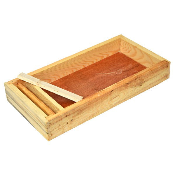 Nourrisseur couvre cadre bois paraffiné ruchette 6 cadres (290 mm)
