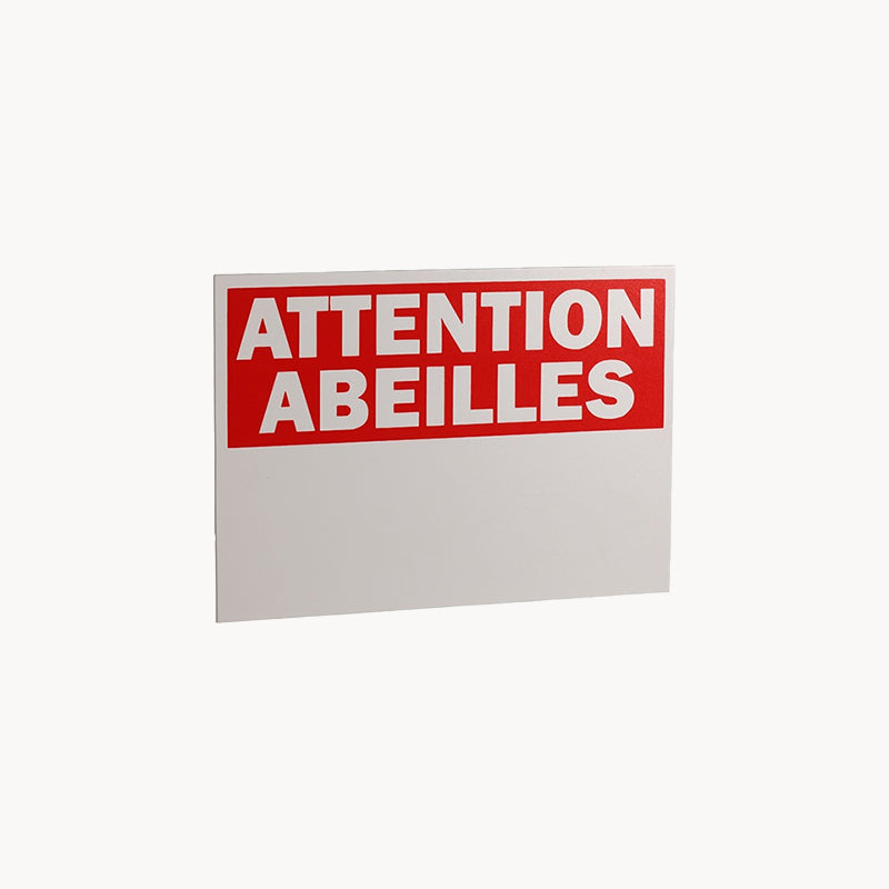 Panneau attention abeilles