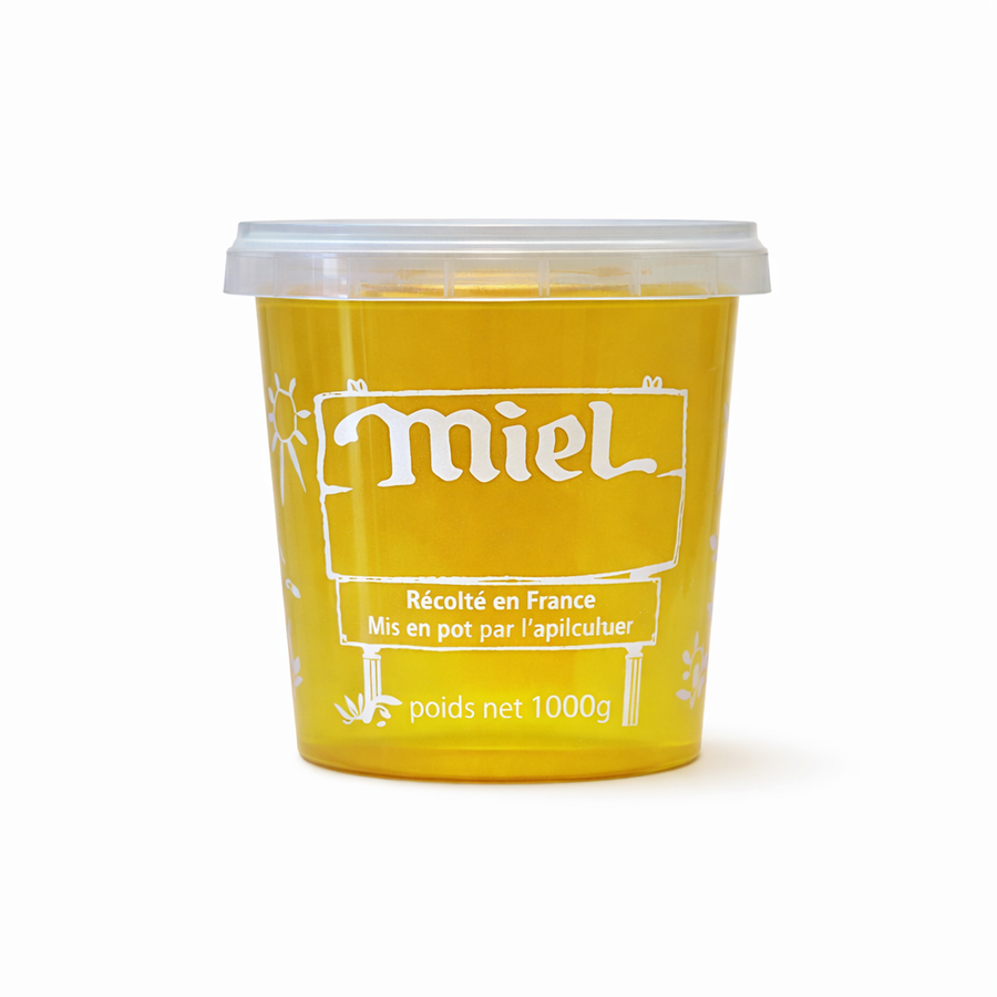 Pot plastique 1 kg avec impression