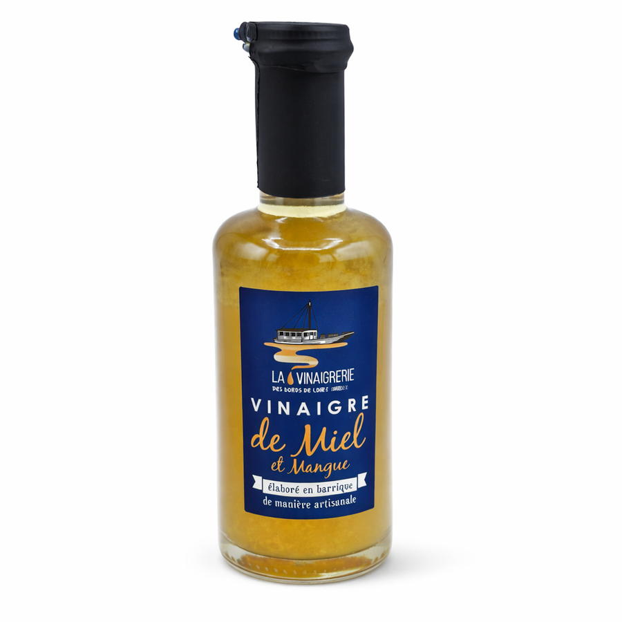 Vinaigre de miel d'Anjou aromatisé mangue - 25 cl - fabrication artisanale