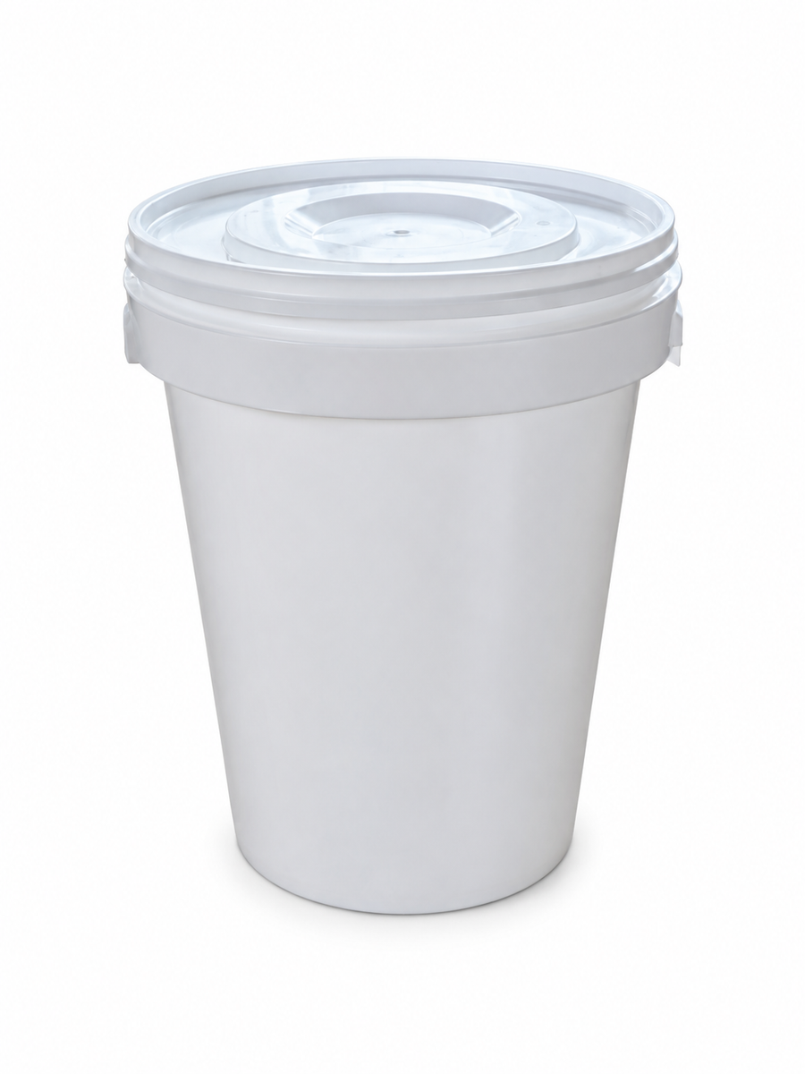 Seau plastique avec couvercle - 80 kg de miel (58 litres)