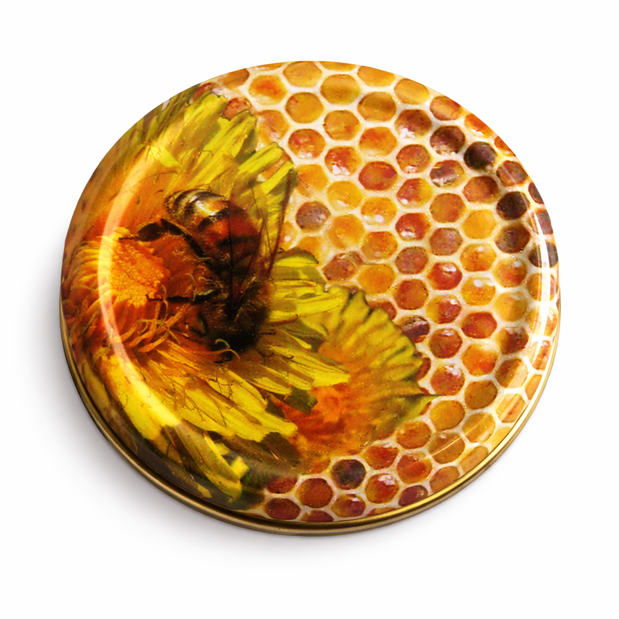 Capsule TO 63 abeille sur fleur marron ( Florabelha)