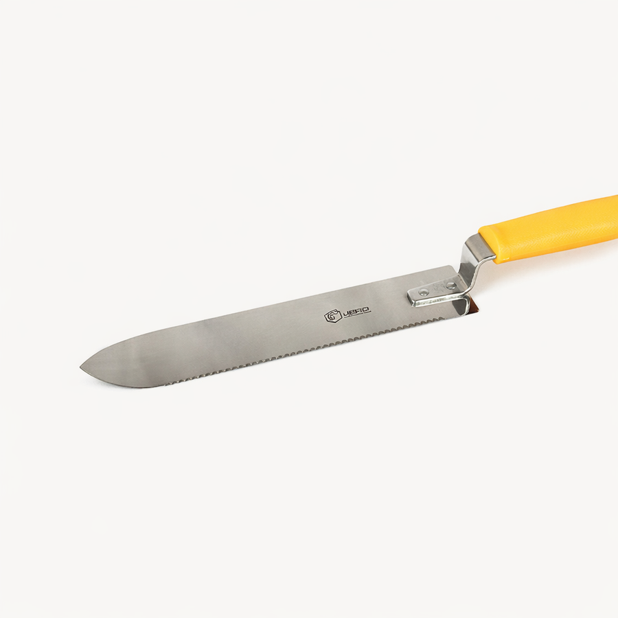 Couteau à désoperculer inox - 1 dent - manche plastique