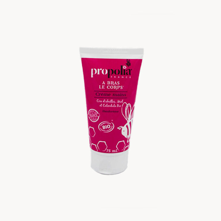 Crème pour les mains bio, miel, cire et macadamia - 75 ml