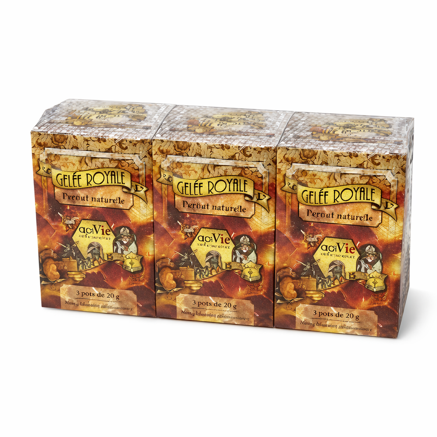 Gelée royale décongelée - 3 pots de 20 g