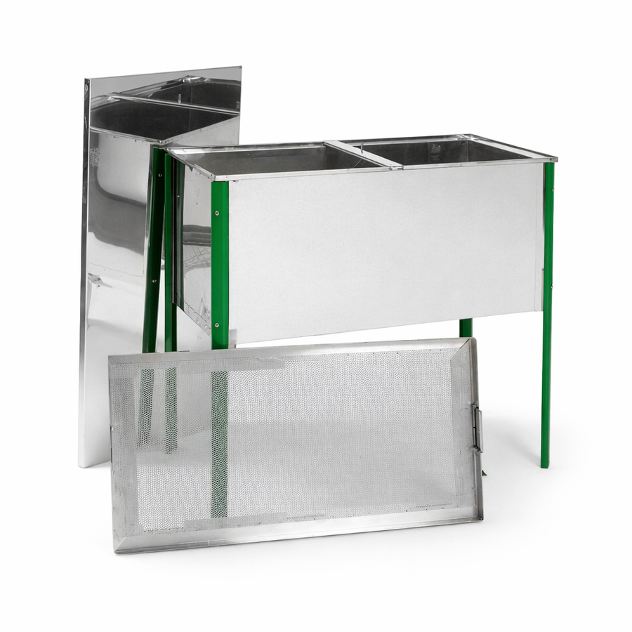 Grand bac à désoperculer inox