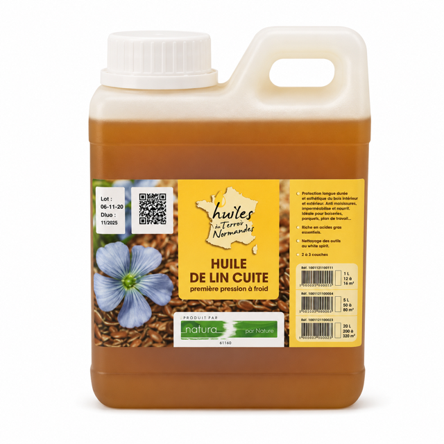 Huile de lin cuite 1 l - origine France