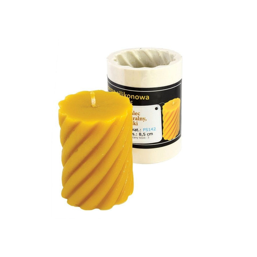 Moule bougie cylindre torsade - FS142