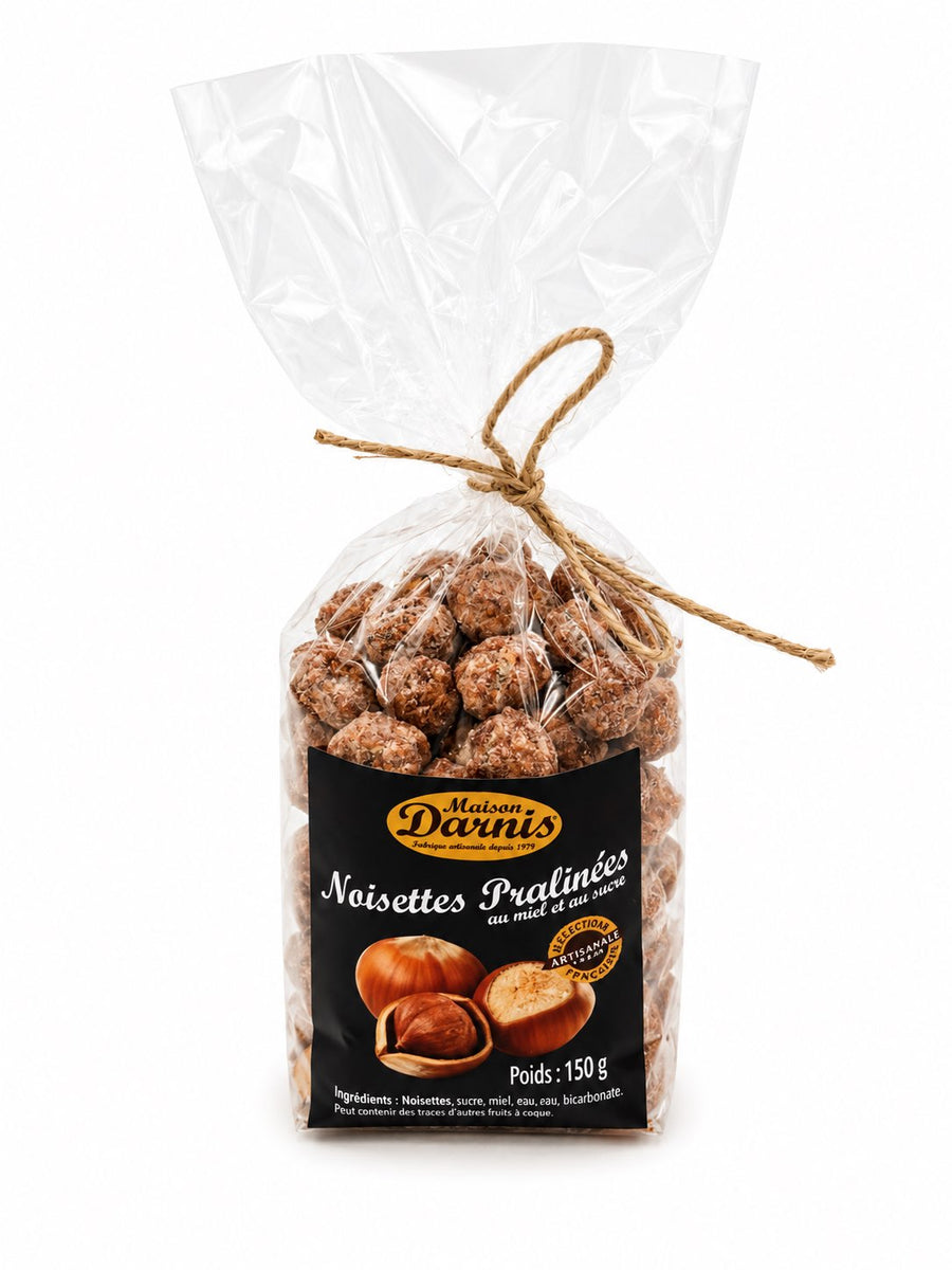 Noisettes pralinées au miel - fabrication artisanale - 150 g