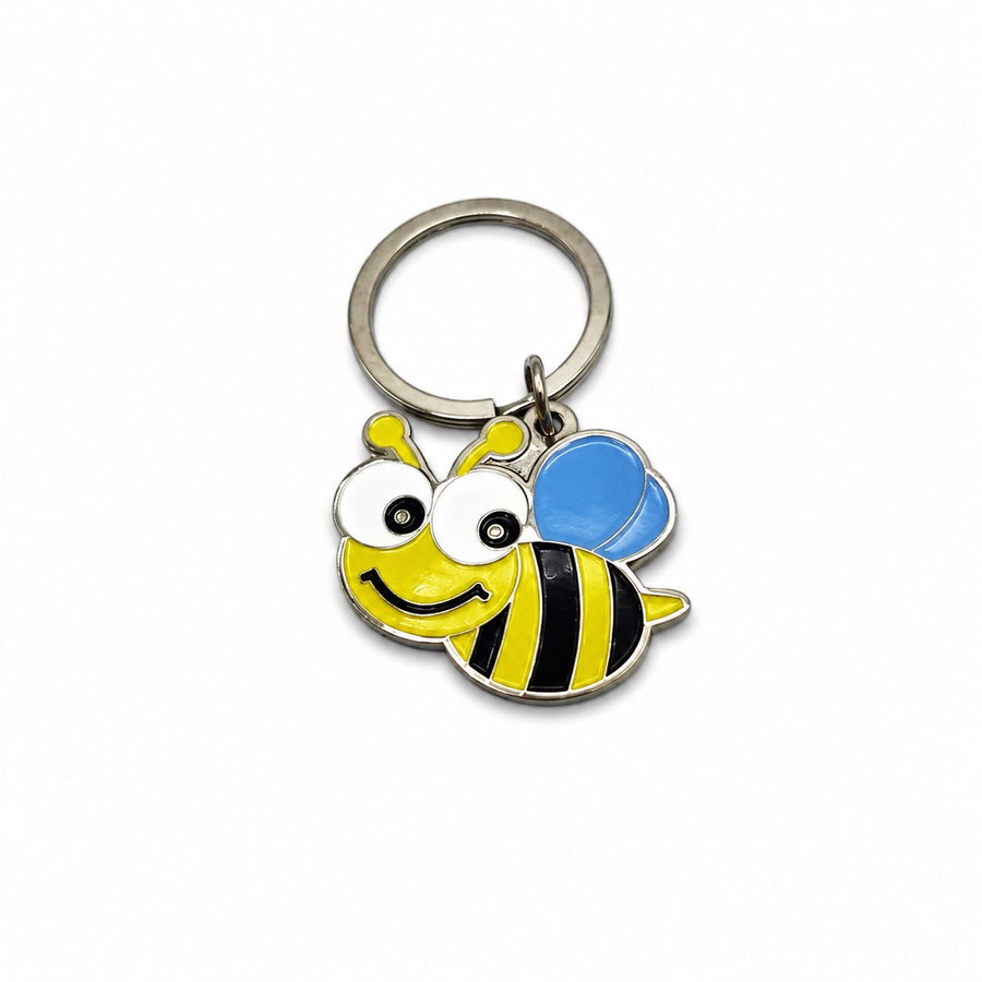 Porte clés abeille métallique