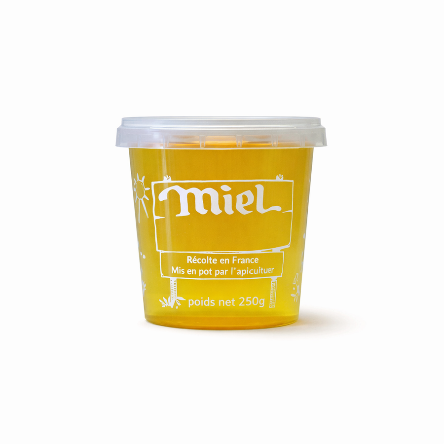 Pot plastique 250 g avec impression