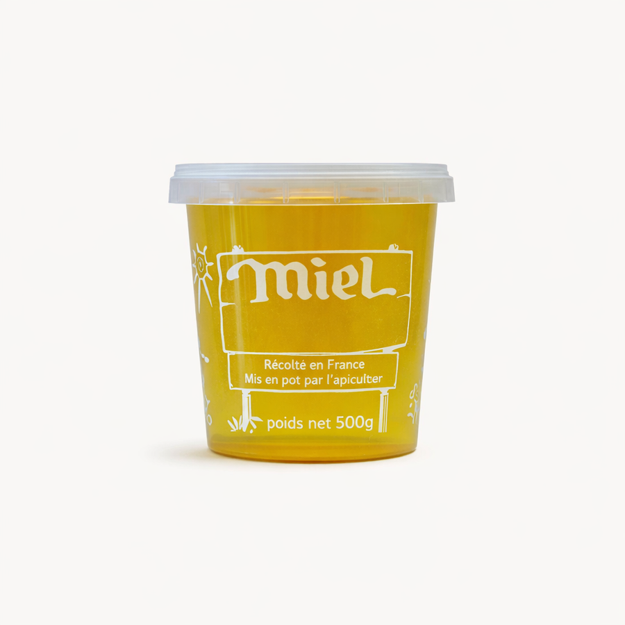 Pot plastique 500 g avec impression