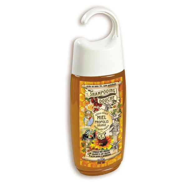 Shampooing/douche miel/propolis/orange - 250 ml